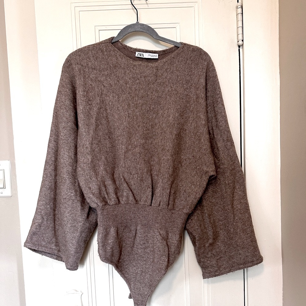 Zara wool sweater bodysuit